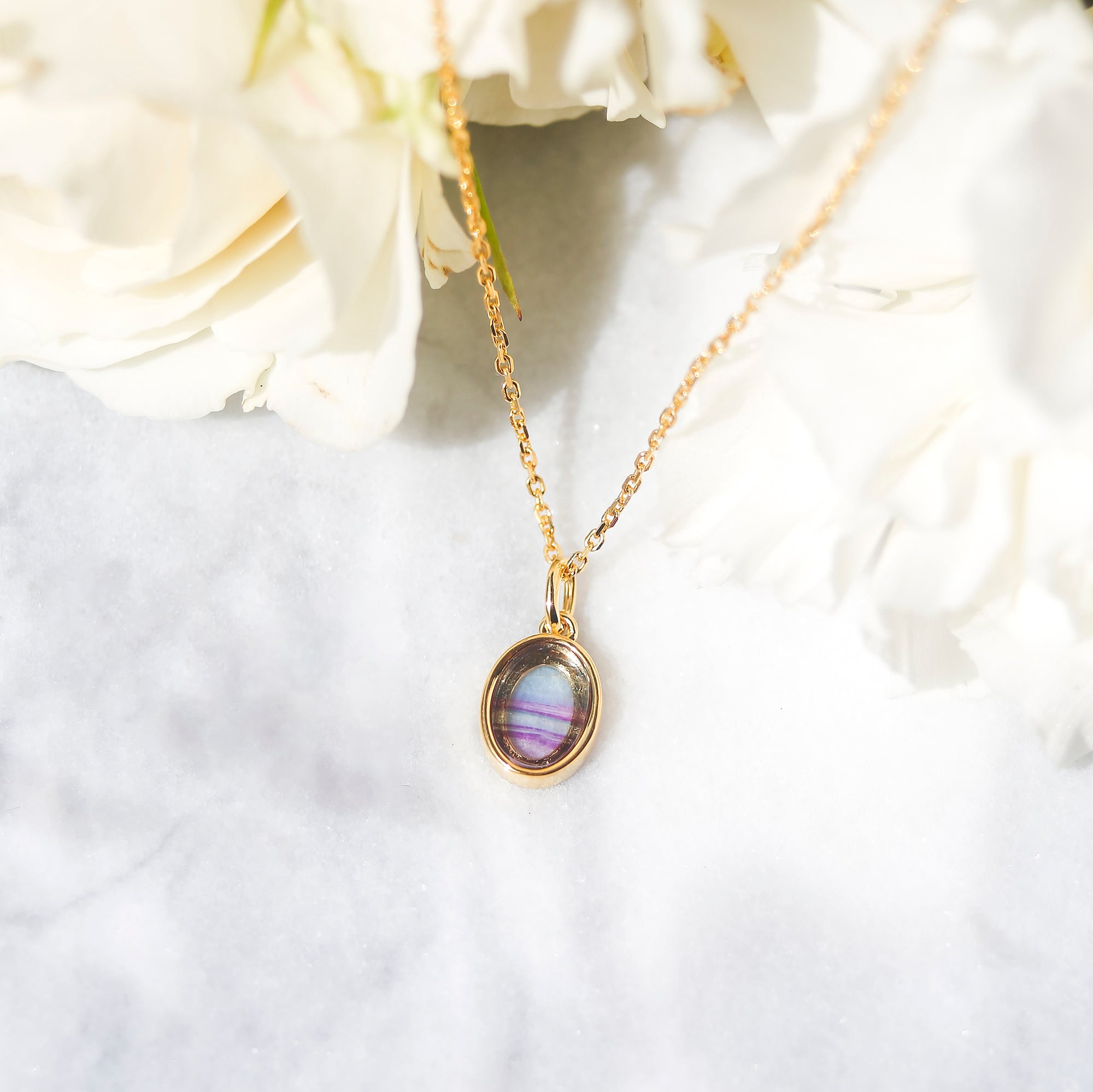 Vintage Inspired Fluorite Pendant