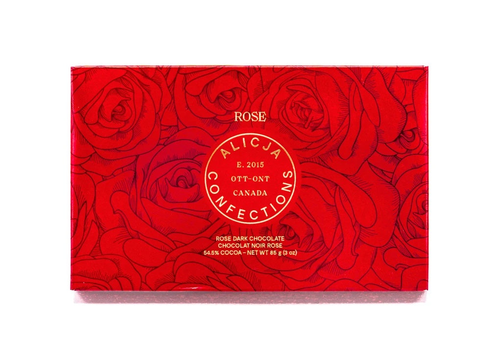 Alicja Confections | Postcard Chocolate Bar: Rose