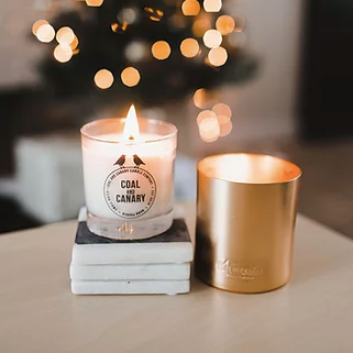 May Your Days Be Minty &amp; Bright Candle