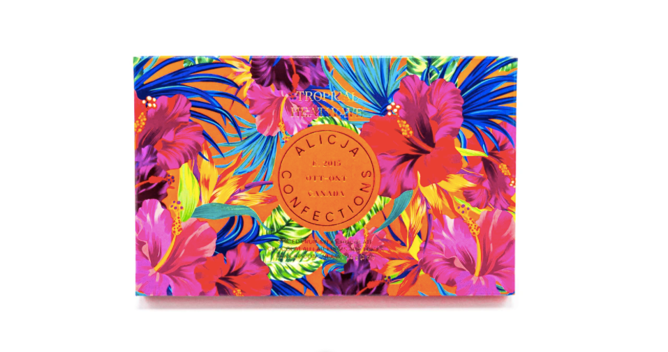 Alicja Confections | Postcard Chocolate Bar: Tropical Heatwave