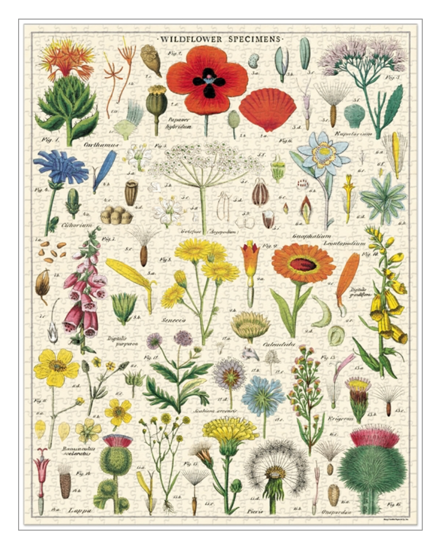 Vintage Puzzle - Wildflowers