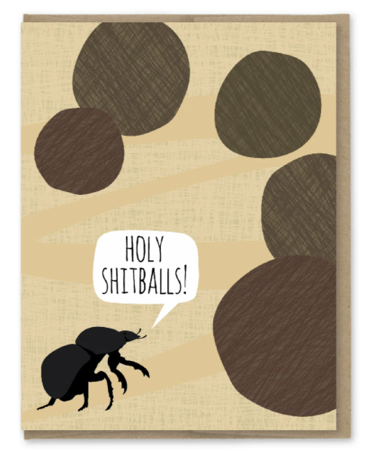 Holy Shit Balls | Greeting Card