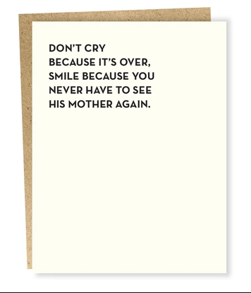 Don&#39;t Cry - Greeting Card