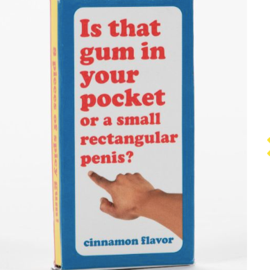 Rectangular Penis - Chewing Gum
