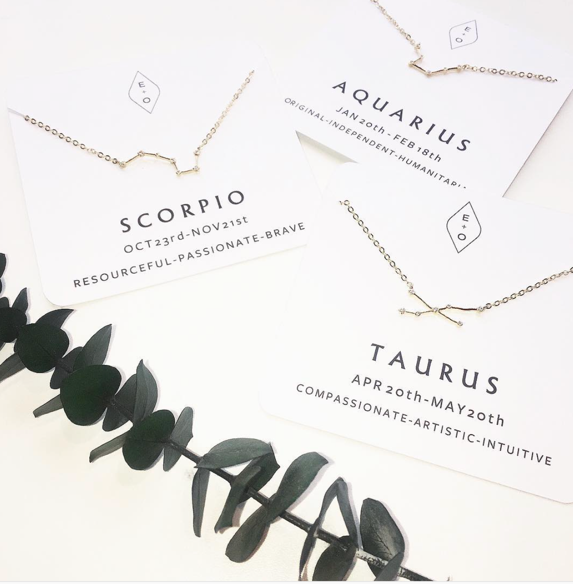 Zodiac Constellation Necklaces
