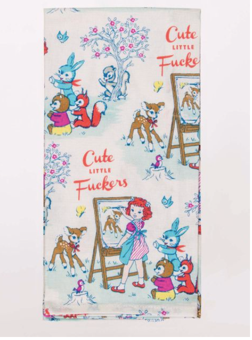 Cute Little Fuckers - Dish Towel