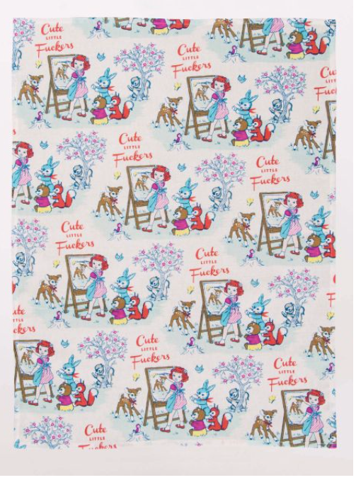 Cute Little Fuckers - Dish Towel