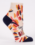 I Identify As Bad Ass Ankle Socks