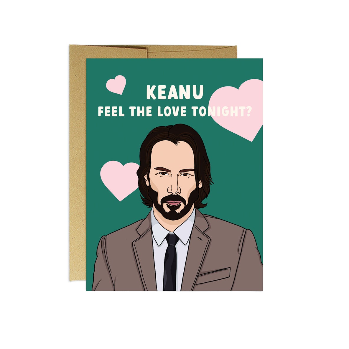 Keanu Feel The Love - Greeting Card