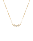La Kaiser | 14k Gold Trio Diamond Pendant
