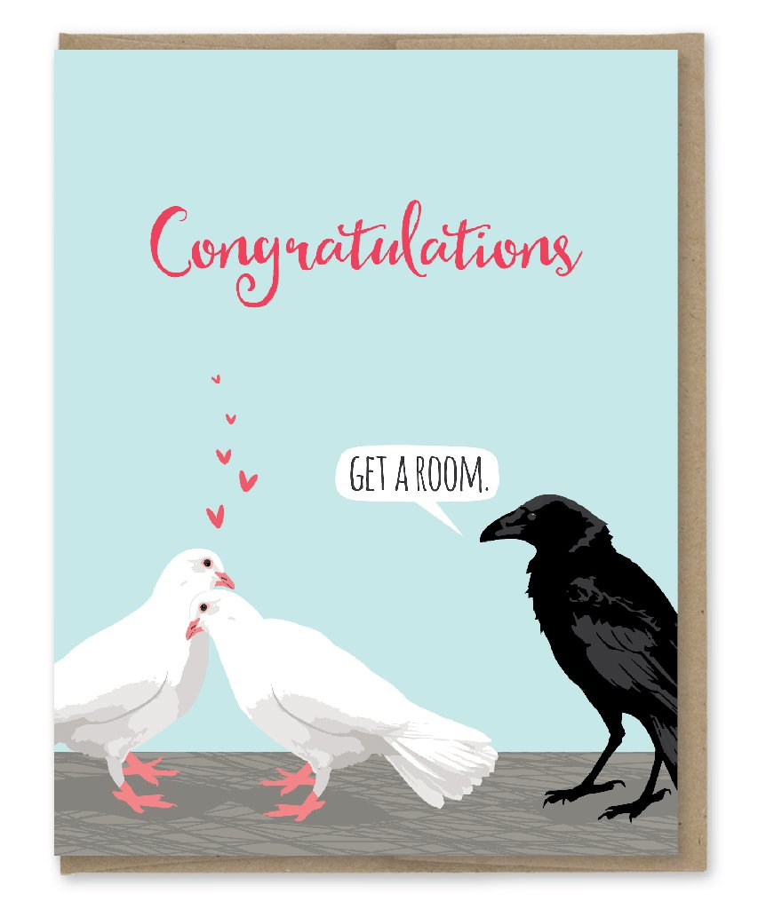 Congratulations Get A Room - Greeting Card