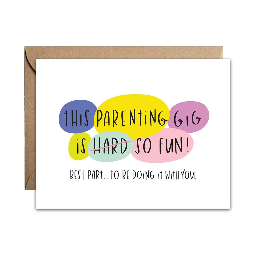 Parenting Is So Fun - Greeting Card