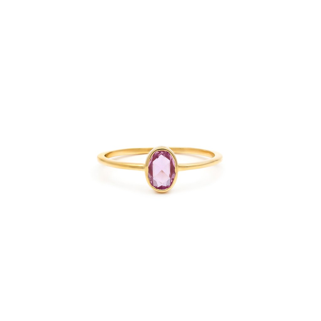 Audrey Ring - Pink Sapphire | LEAH ALEXANDRA | JV Studios &amp; Boutique 