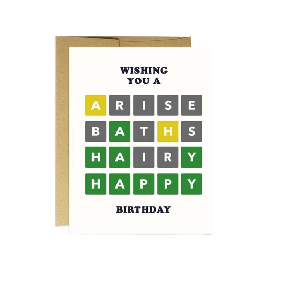 Wordle Birthday | Greeting Card