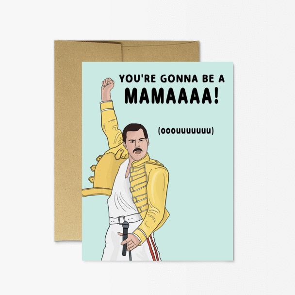 Freddie New Mama - Greeting Card
