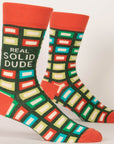 Real Solid Dude Crew Socks