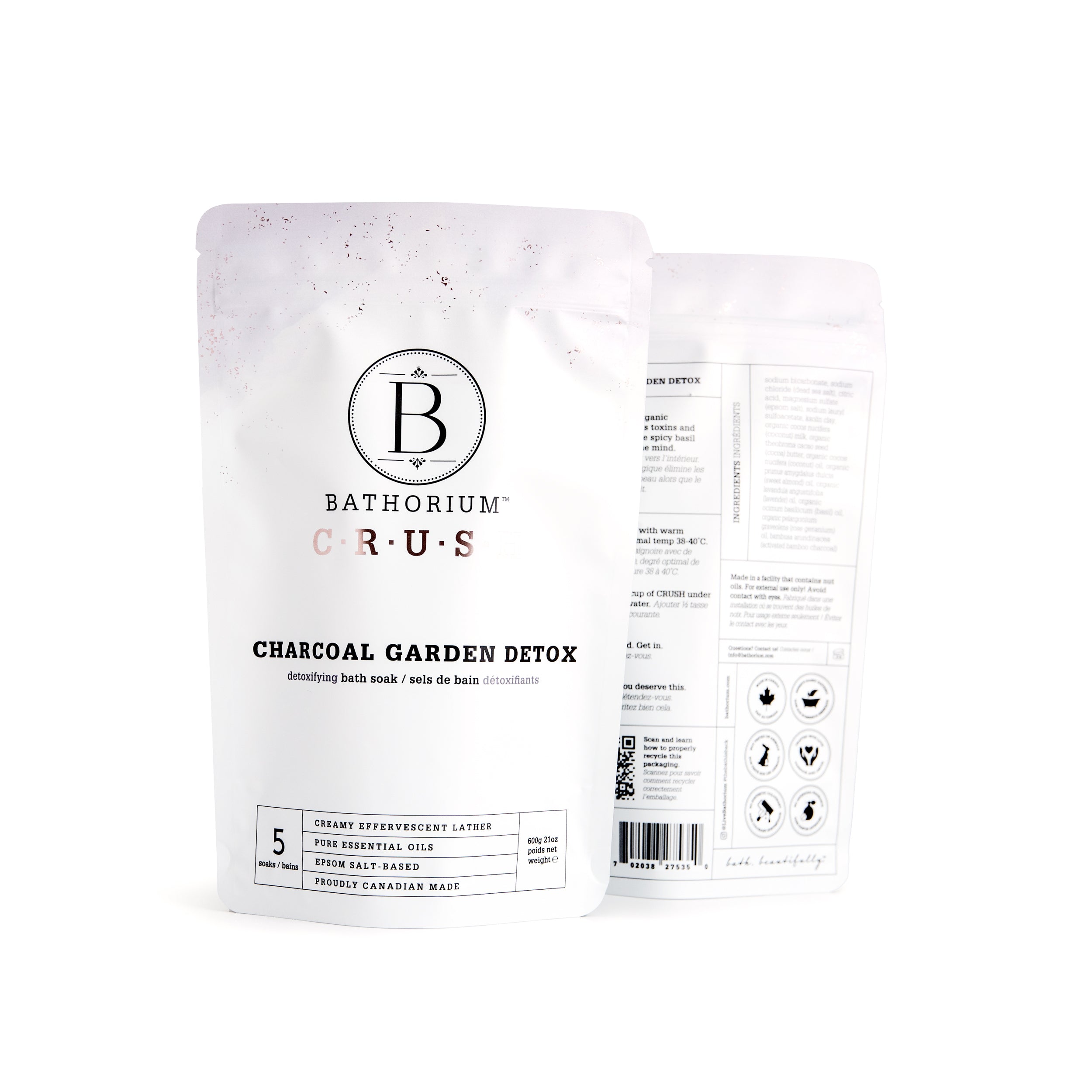 Bathorium | Bath Soak: Charcoal Garden Detox