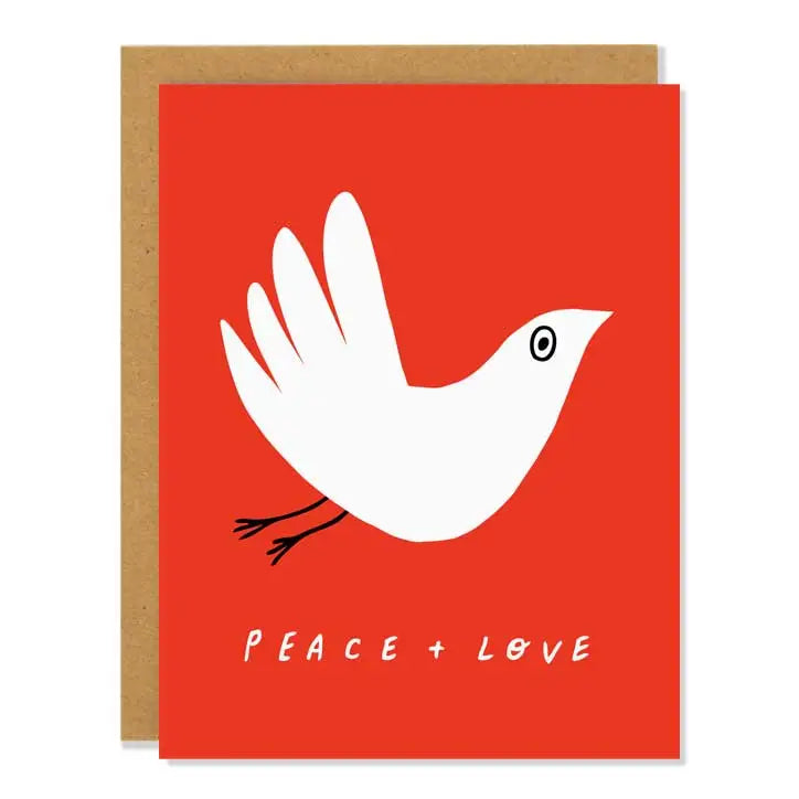 Peace + Love - Greeting Card