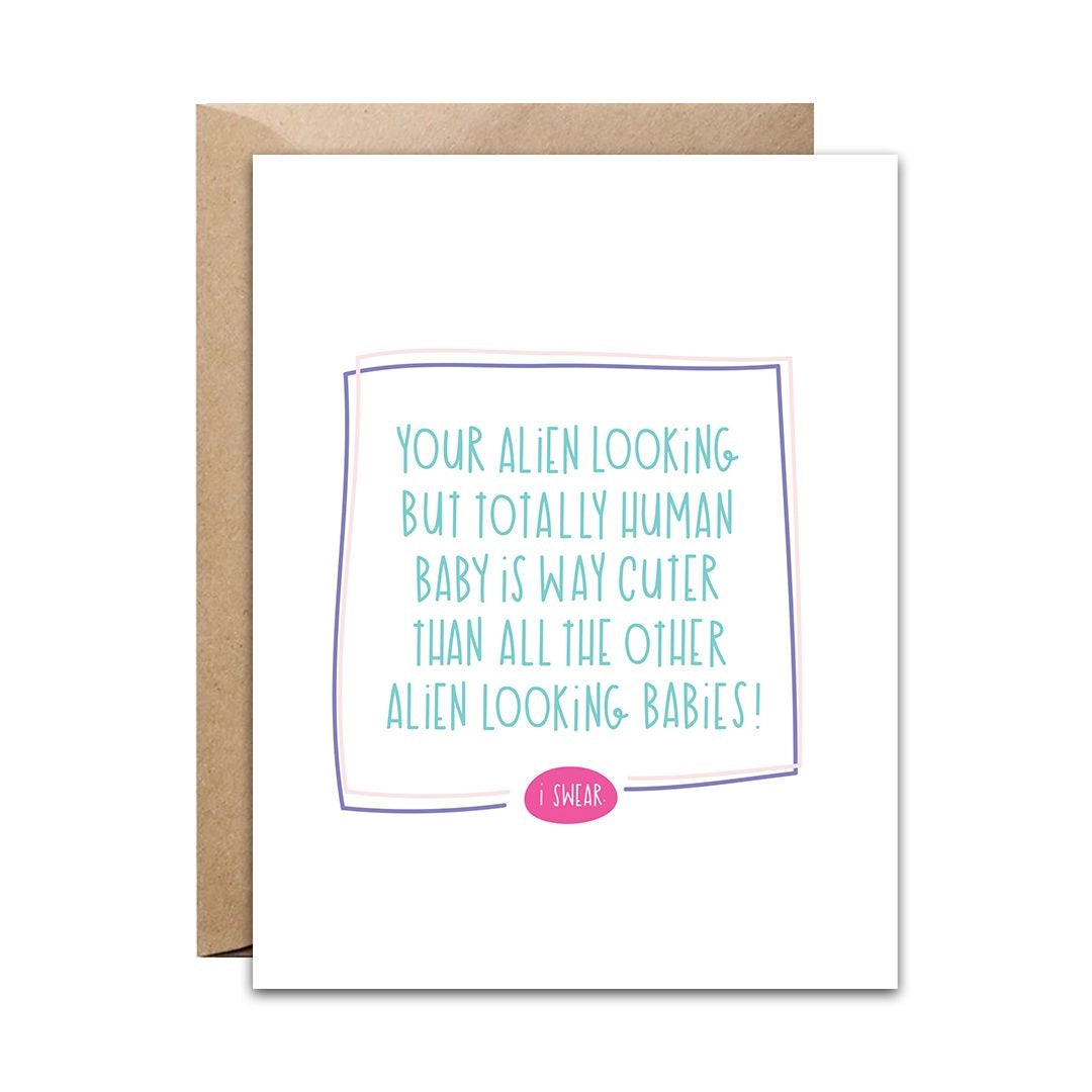 Alien Baby - Greeting Card