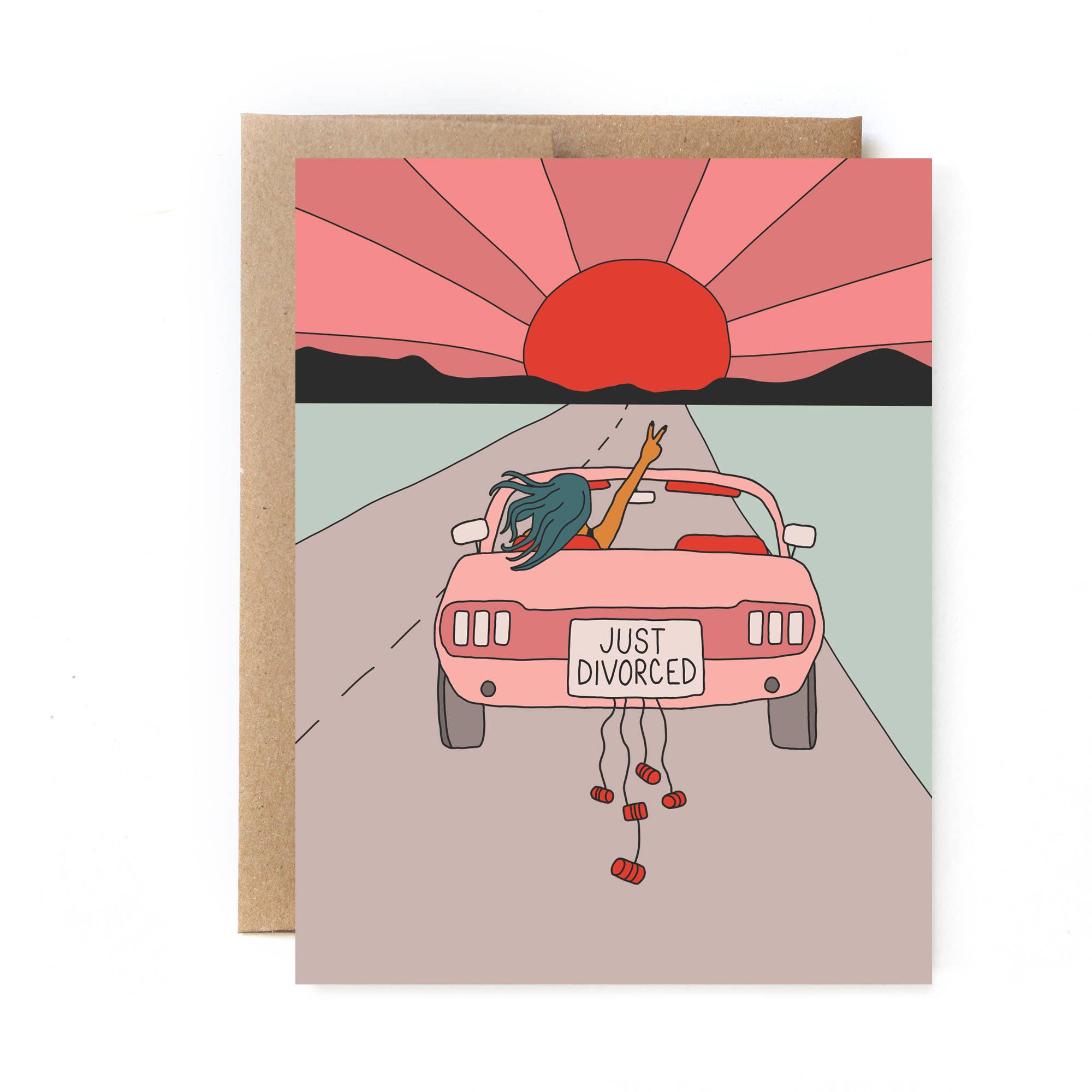 Just Divorced - Greeting Card