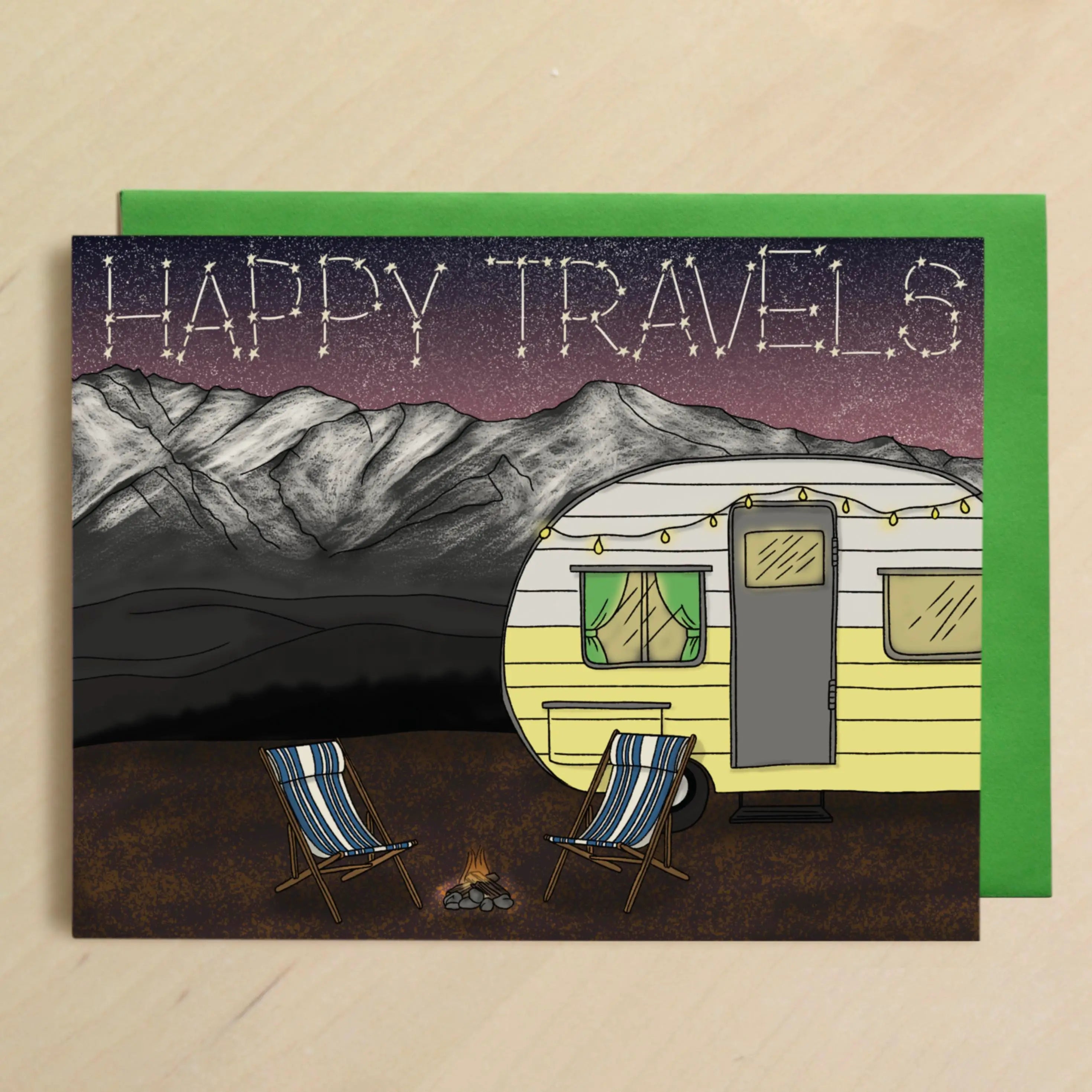 Happy Travels - Greeting Card