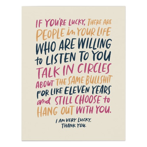 Talk In Circles - Greeting Card