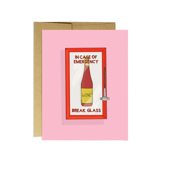 Mom Emergency Wine | Greeting Card