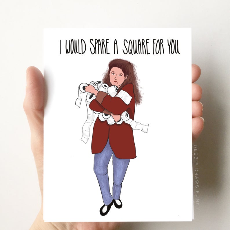 I Would Spare A Square - Greeting Card