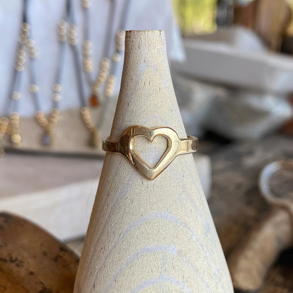 Small Open Heart Ring