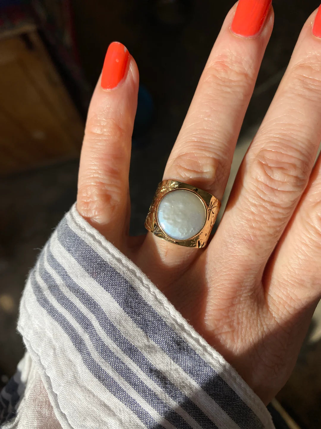 January Moon Ring