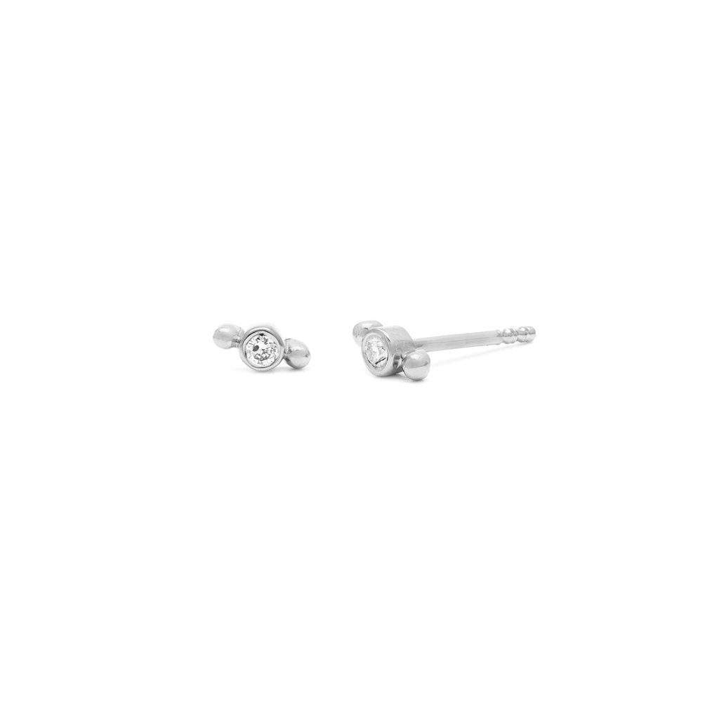 Isla Studs: Cubic Zirconia