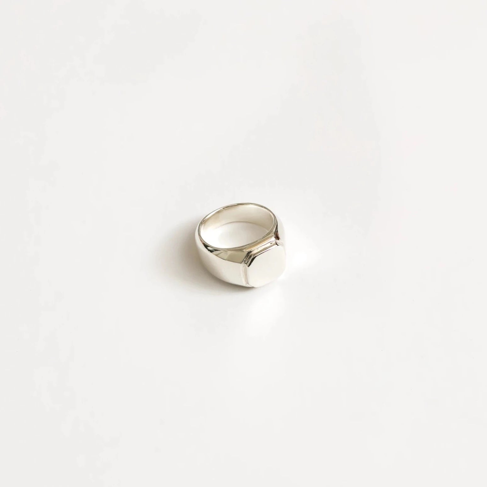 Leo Silver Signet Ring