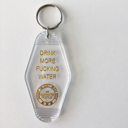 Drink More Water - Key Tag