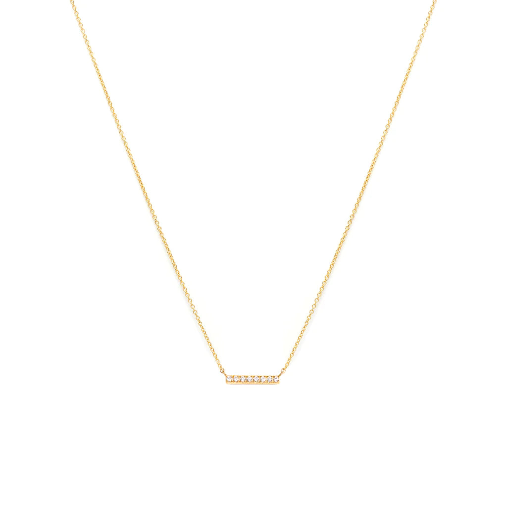 Pave Bar Necklace