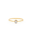 Petite Oval Ring - Moonstone | LEAH ALEXANDRA | JV Studios & Boutique 