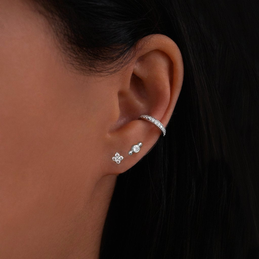 Isla Studs: Cubic Zirconia