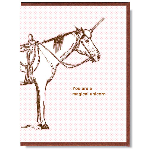 Magical Unicorn - Greeting Card