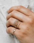 14K Twisted Sister Stacking Ring | BLUBOHO | JV Studios Boutique