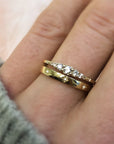 14k Gold Diamond Stardust Ring | LA KAISER | JV Studios Boutique