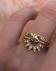 14k Gold Diamond Stardust Ring | LA KAISER | JV Studios Boutique