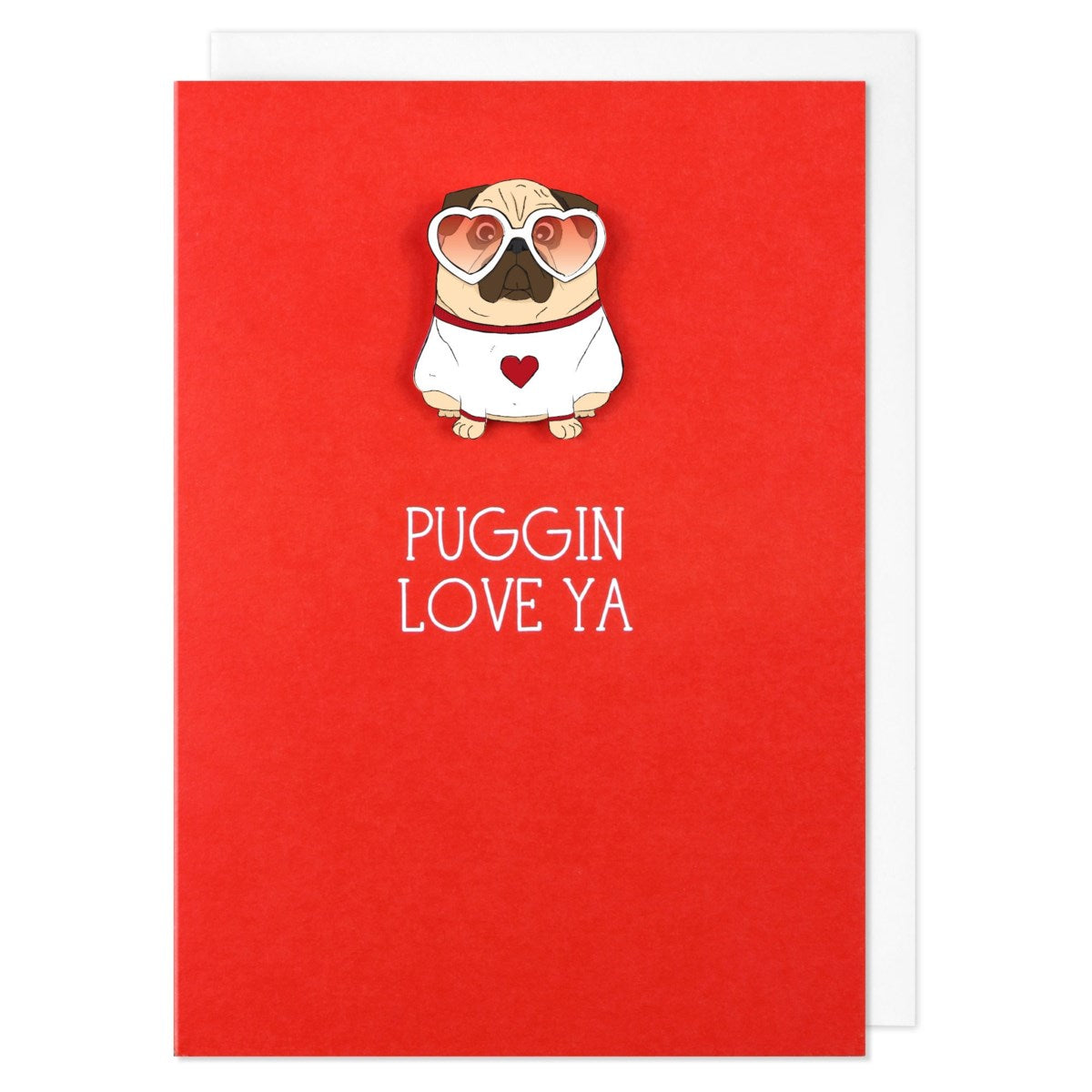 Puggin Love - Greeting Card